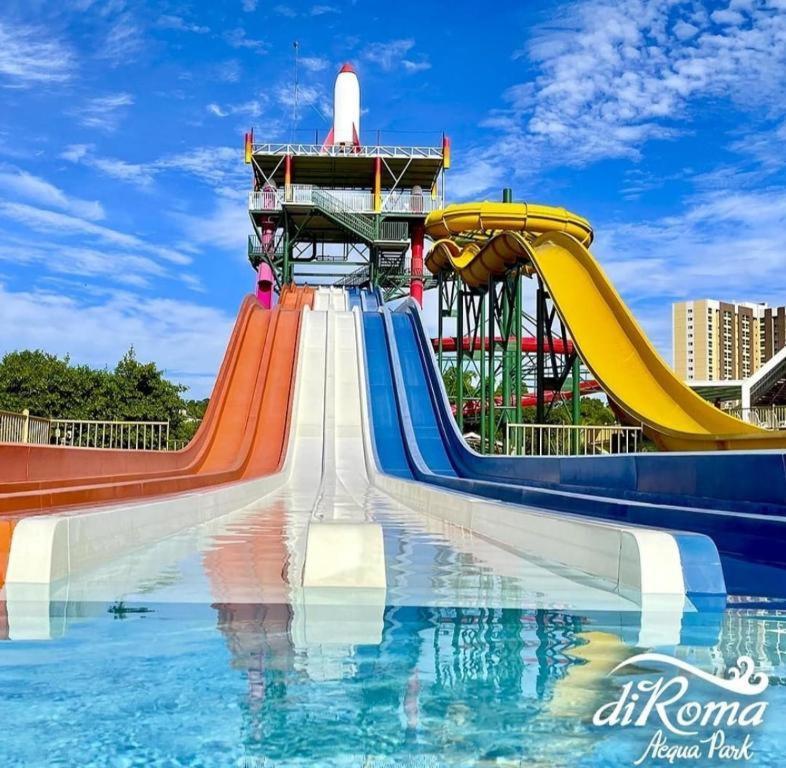 Piazza Diroma Oficial Com Acesso Ao Acqua Park Vulcao Ate 5 Pessoas 2 Apartment Калдас Новас Екстериор снимка